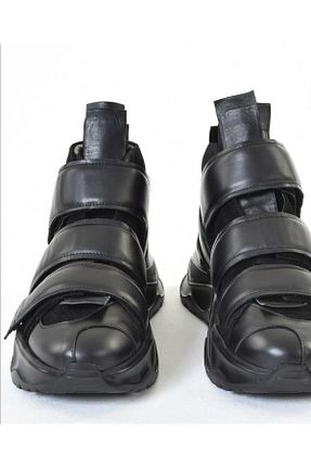 بوت / نیم بوت مشکی مردانه چرم مصنوعی KOZMOSIZE - کد 869274497