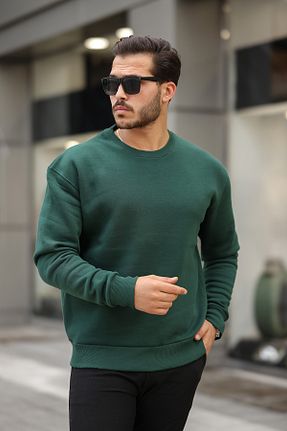 سوئیشرت سبز زنانه ساده MAXIMILLIAN - کد 869264669