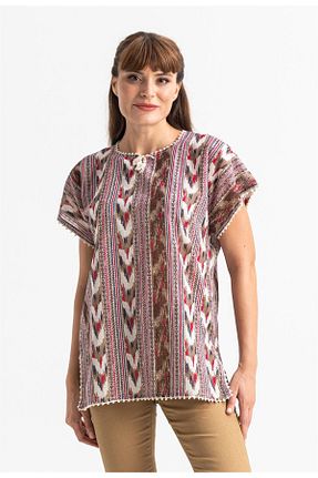 بلوز رنگی زنانه ساده Eliş Şile Bezi - کد 375964968
