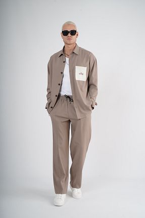 ست بالاتنه و پائین تنه بژ مردانه بافتنی Butik - کد 869291829