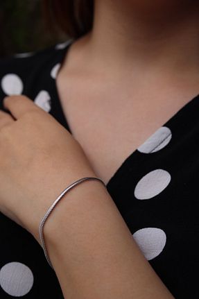 دستبند نقره زنانه 925 عیار Işıltı Silver - کد 869283543