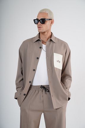 ست بالاتنه و پائین تنه بژ مردانه بافتنی Butik - کد 869291829
