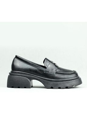 کفش پاشنه بلند پر مشکی زنانه پاشنه کوتاه (1 - 4 سانتی متر) Beety - کد 869297778