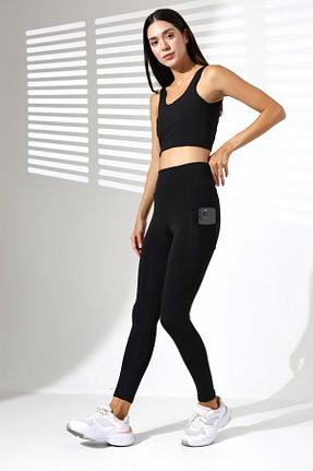 ست بالاتنه و پائین تنه مشکی زنانه بافتنی cottonage - کد 869299123