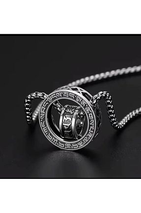 گردنبند استیل ( فولاد ) مشکی مردانه استیل (فولاد) Jorg Zenn - کد 359211300