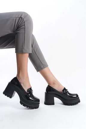 کفش کلاسیک مشکی زنانه چرم مصنوعی MODAMAİSA - کد 869324224