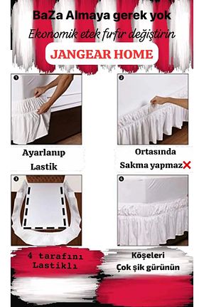 روتختی دونفره سفید پنبه ای JANGEAR - کد 869832267