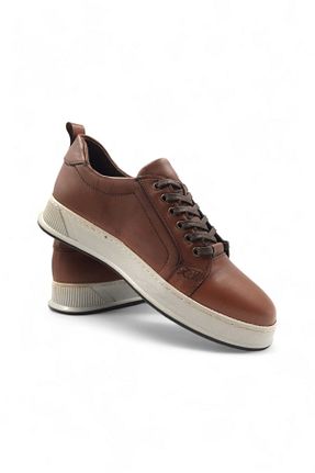 کفش کلاسیک قهوه ای مردانه چرم خالص Melen Shoes - کد 742785238