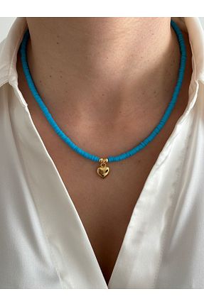 گردنبند جواهر متالیک زنانه سنگ HERCY - کد 833595844