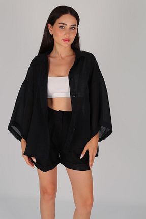 پیراهن مشکی زنانه رگولار FACETTE - کد 842584988