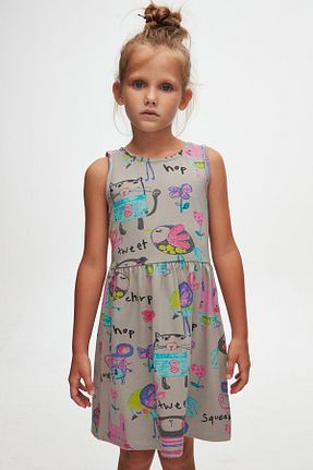 لباس طوسی بچه گانه بافت LOVETTI - کد 705252834