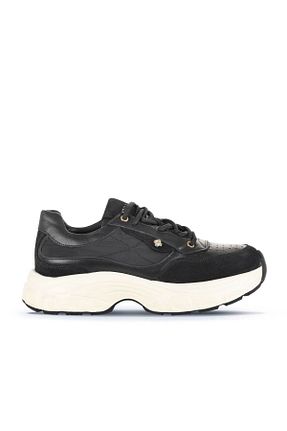 کفش اسنیکر مشکی زنانه چرم اصل Bueno Shoes - کد 859156694