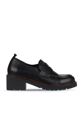 کفش لوفر مشکی زنانه چرم خالص Bueno Shoes - کد 776075927