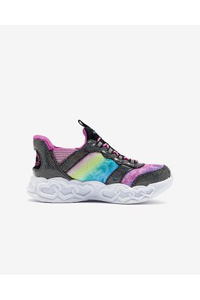 کفش اسنیکر مشکی بچه گانه بند دار Skechers - کد 853687430