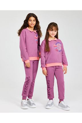 پائین تنه گرمکن اسپرت زرشکی بچه گانه مقاوم در برابر هوای سرد Skechers - کد 859486526