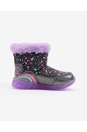 بوت / نیم بوت مشکی بچه گانه پاشنه تخت Skechers - کد 196731120