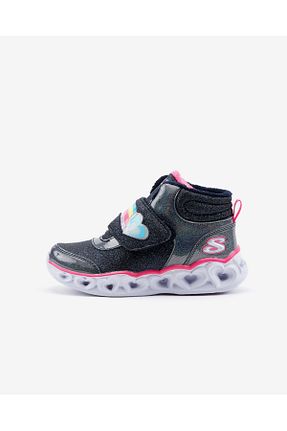 بوت / نیم بوت سرمه ای بچه گانه پاشنه تخت Skechers - کد 194084354