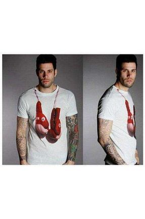 تیشرت سفید مردانه رگولار Tshirthane - کد 119464550