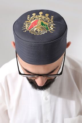 کلاه طوسی مردانه مخمل ihvanonline - کد 797341488