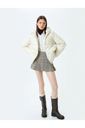 کاپشن نباتی زنانه رگولار Koton - کد 869500360