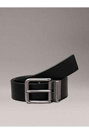 کمربند مشکی مردانه چرم خالص Calvin Klein - کد 869529359