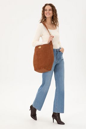 کیف دوشی قهوه ای زنانه جیر U.S. Polo Assn. - کد 869528671