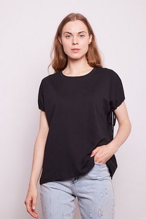 تیشرت مشکی زنانه رگولار Jument - کد 306095938