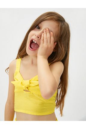 بلوز زرد بچه گانه ساده Koton - کد 691075194