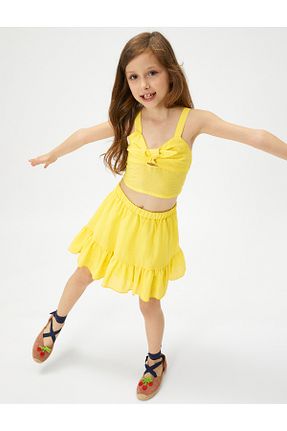 بلوز زرد بچه گانه ساده Koton - کد 691075194