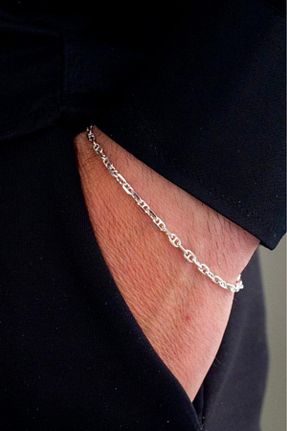 دستبند نقره سبز مردانه 925 عیار Ricco Jewellery - کد 869610784
