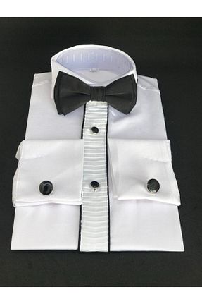 پیراهن سفید بچه گانه اسلیم فیت Aslı Türkoğlu - کد 36345601