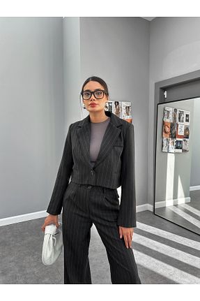 ست بالاتنه و پائین تنه مشکی زنانه بافتنی ESRAHELVACI - کد 869618892