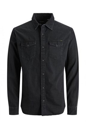 پیراهن مشکی مردانه رگولار Jack & Jones - کد 32228997