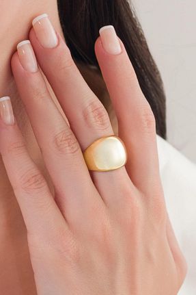 انگشتر نقره طلائی زنانه 925 عیار Tmt Silver - کد 869665928
