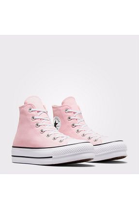 کفش اسنیکر صورتی زنانه بند دار Converse - کد 869660471