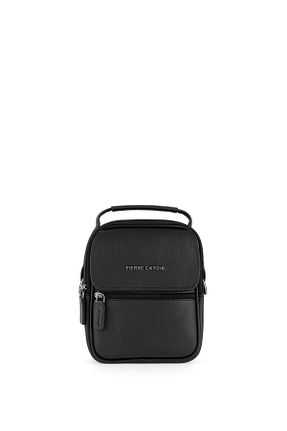 کیف دوشی مشکی مردانه چرم مصنوعی Pierre Cardin - کد 869680242