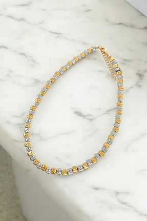 گردنبند جواهر طلائی زنانه برنجی Çlk Accessories - کد 869671725