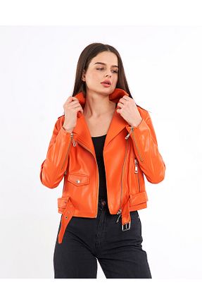 کت نارنجی زنانه بیکر Swass - کد 869673816