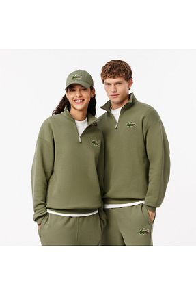سوئیشرت سبز زنانه ساده Lacoste - کد 848119753