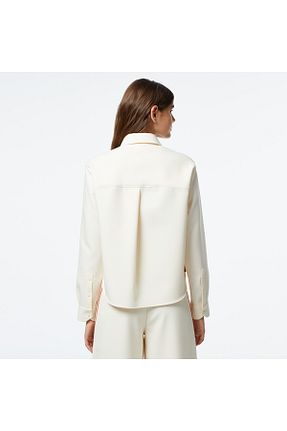 پیراهن بژ زنانه اورسایز Lacoste - کد 866935290