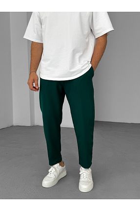 شلوار سبز مردانه بافتنی BYBASICMAN - کد 870299236