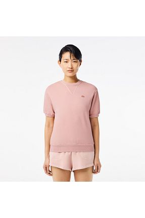 تیشرت صورتی زنانه رگولار Lacoste - کد 837968500