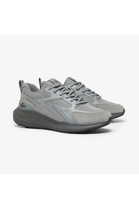 کفش اسنیکر طوسی مردانه بند دار Lacoste - کد 866698426