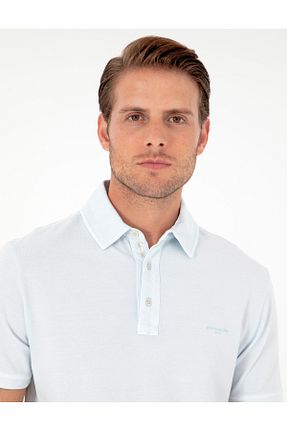 پولوشرت آبی مردانه %100 پنبه Pierre Cardin - کد 869699780
