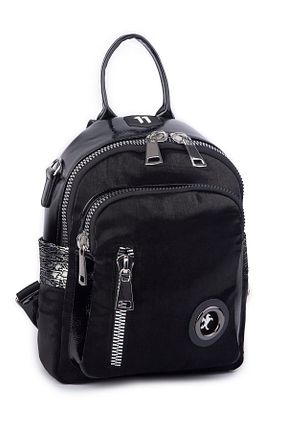 کوله پشتی مشکی زنانه سایز متوسط Nas Bag - کد 794003330