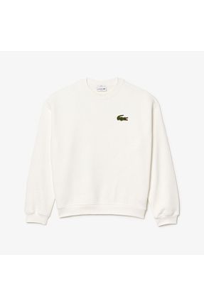 سوئیشرت سفید مردانه ساده Lacoste - کد 848118025