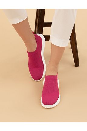 کفش اسنیکر صورتی زنانه بدون بند Pierre Cardin - کد 832728876