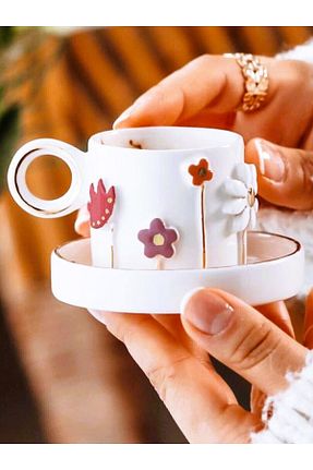 فنجان قهوه سفید 1 نفره Celines Wonders - کد 801838684