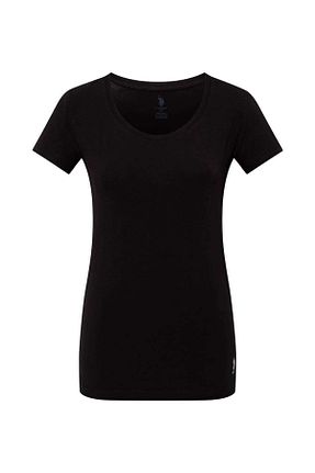 تیشرت مشکی زنانه رگولار U.S. Polo Assn. - کد 869763677
