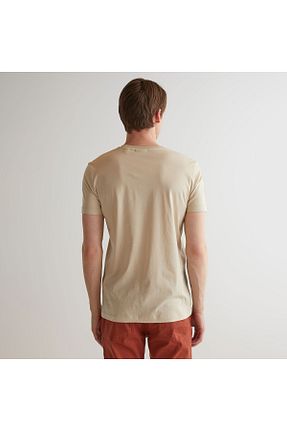 تیشرت بژ مردانه اسلیم فیت Gant - کد 833253375